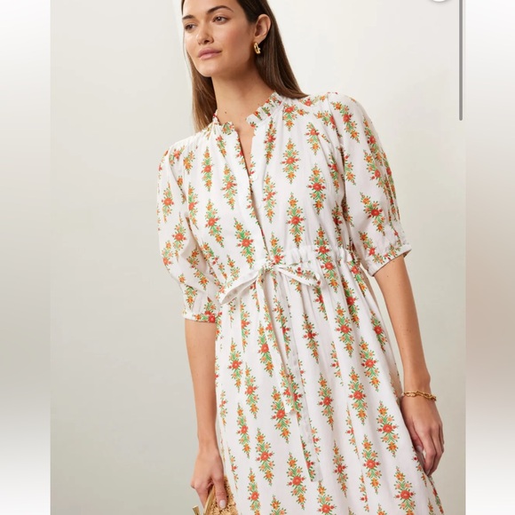 Banjanan Betty Dress in Coconut - Picture 3 of 10